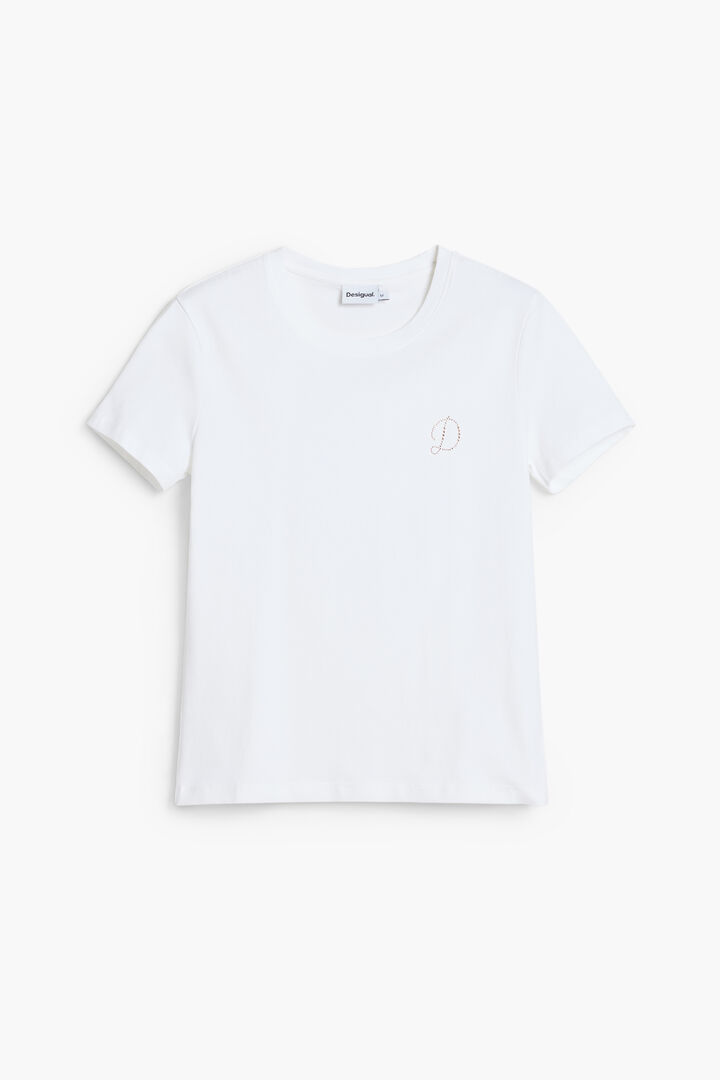 Koszulka "D" z dżetami | Desigual
