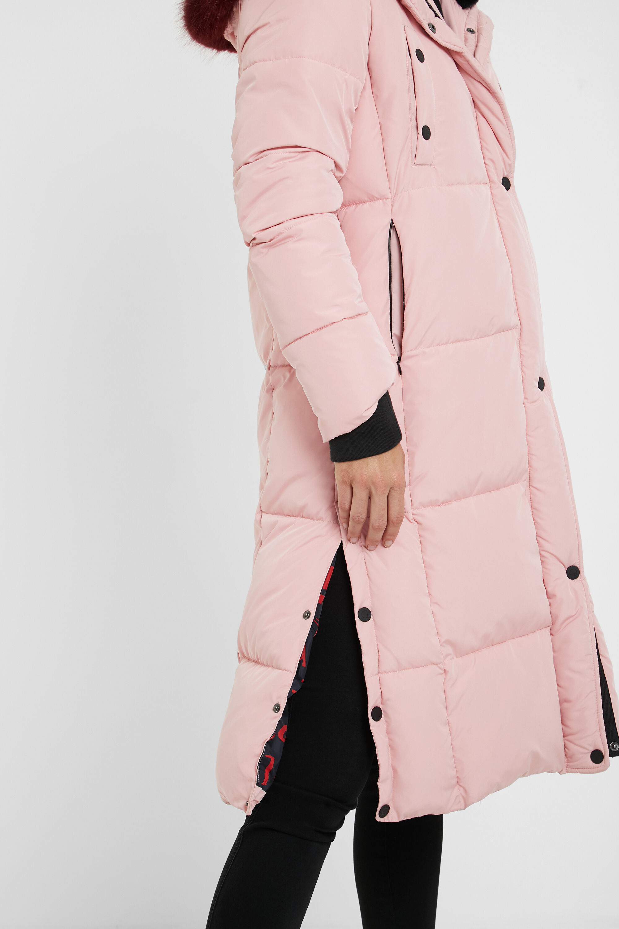 Long straight padded coat | Desigual.com Long straight padded coat | Desigual.com