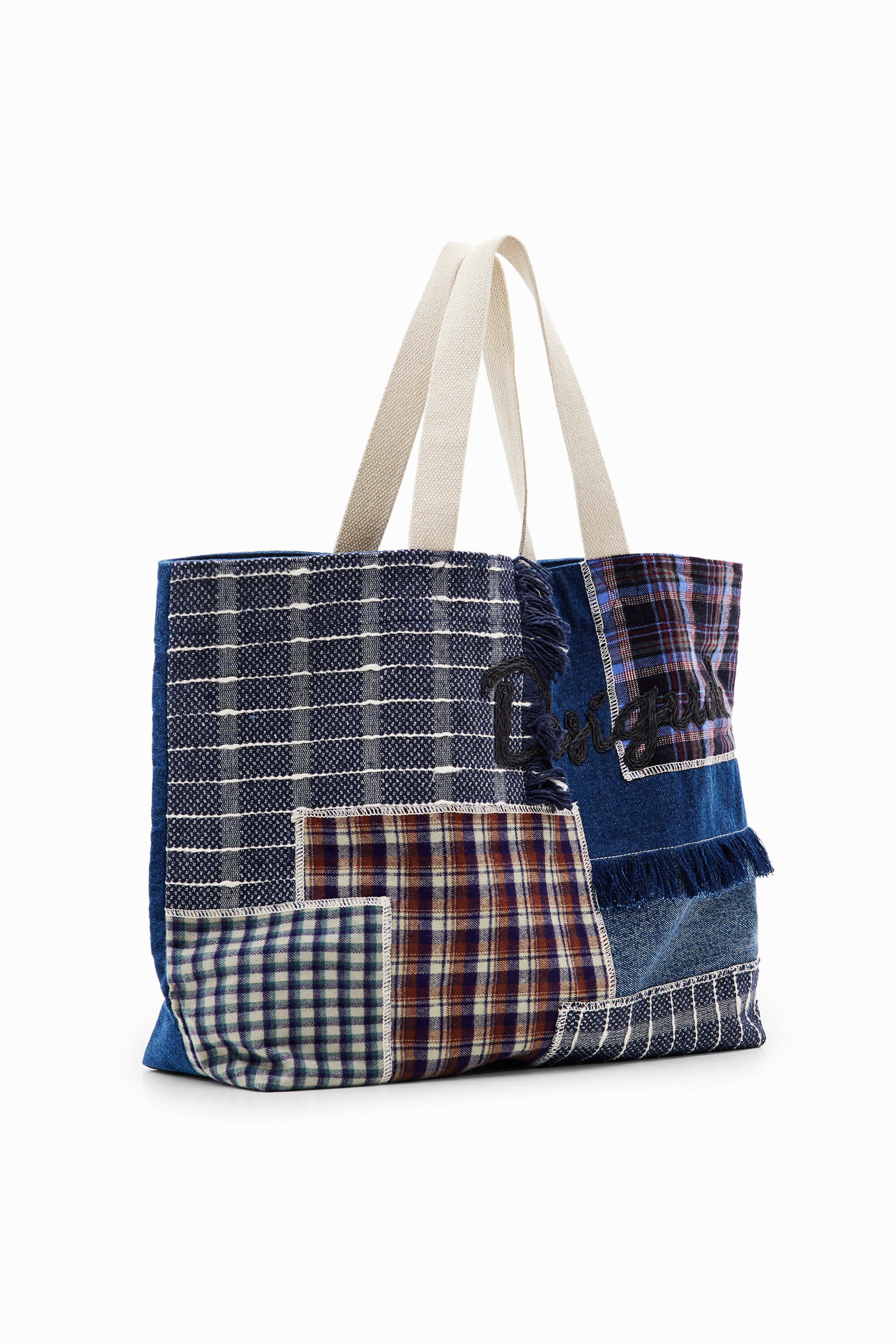 Bolso shopper XL patch de mujer Desigual