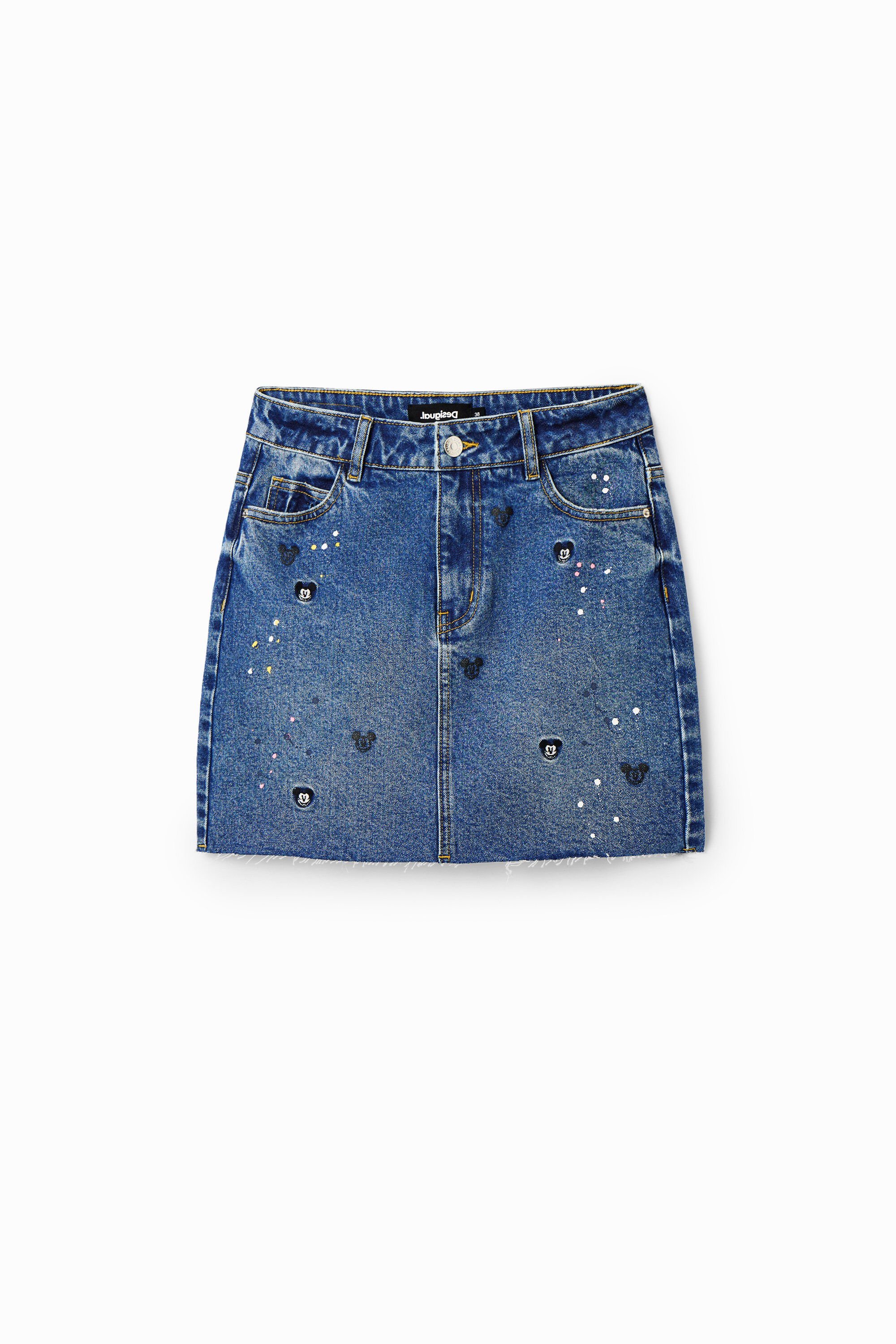 Disney’s Mickey Mouse denim mini skirt - BLUE - S