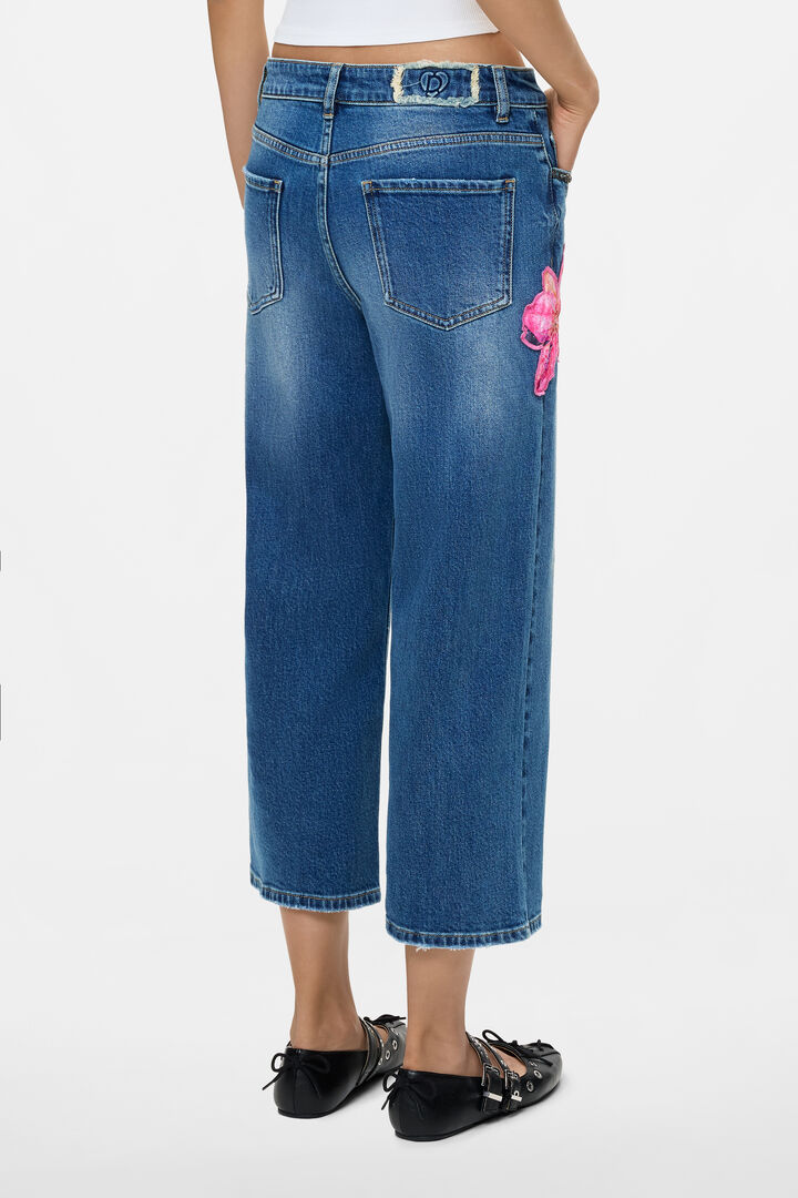 Floral Culotte Jeans