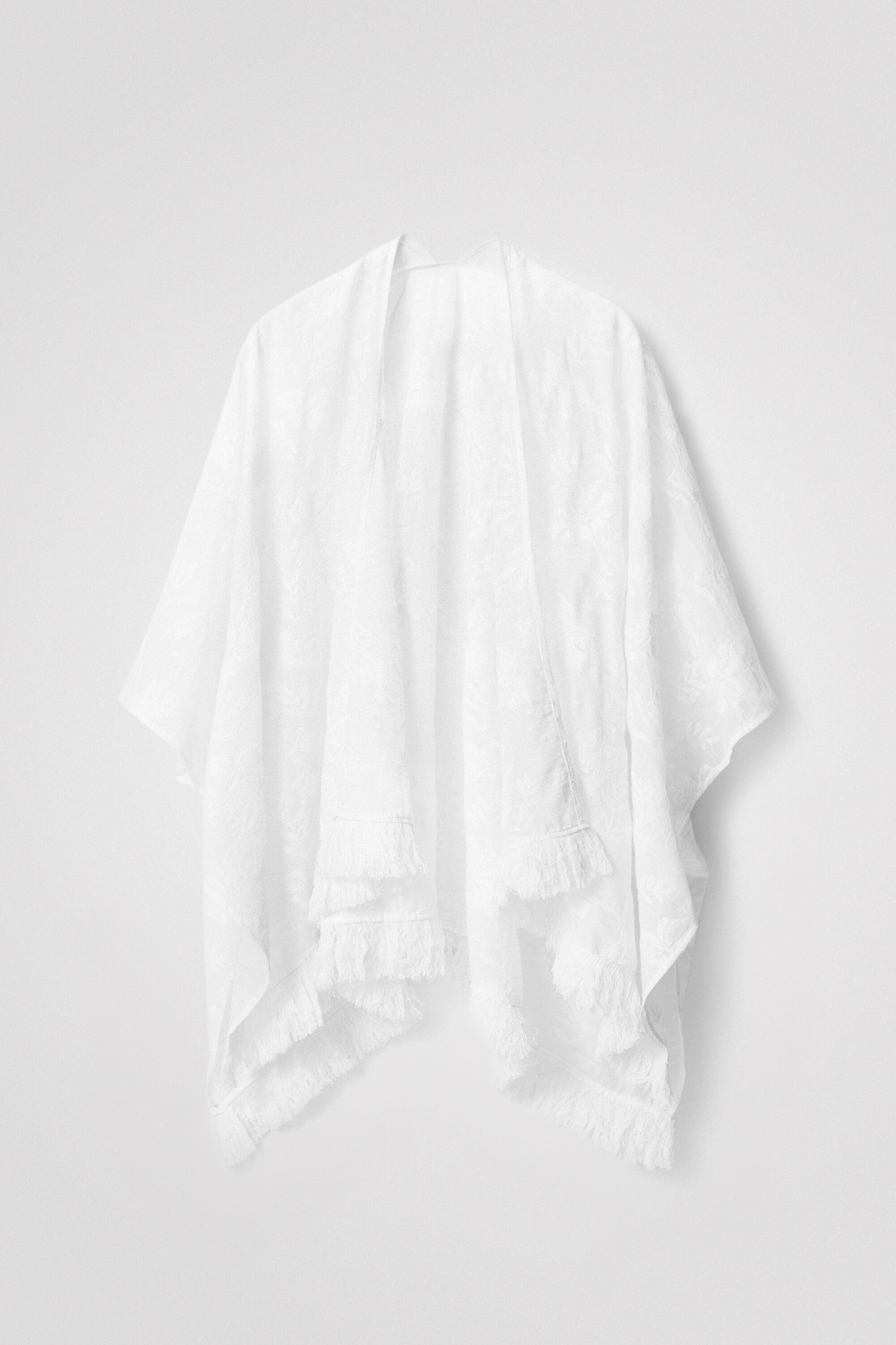 Desigual Embroidered Kaftan In White