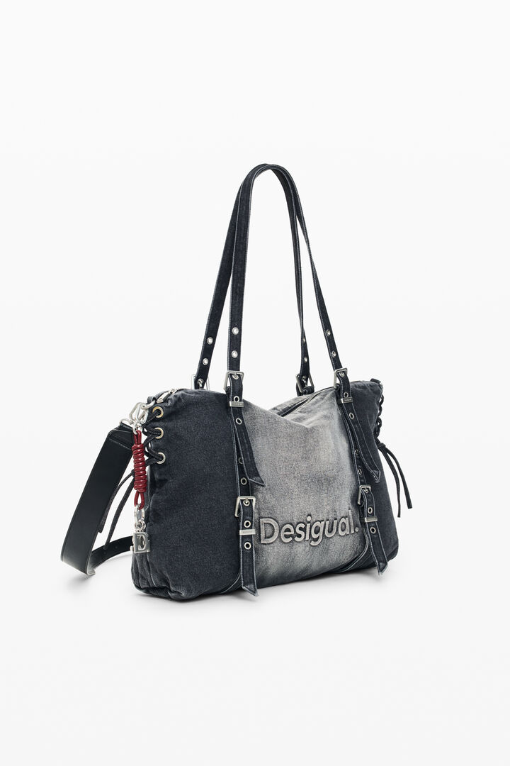 Large denim bag