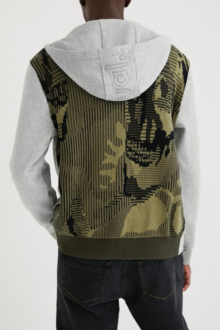 Grey camo skull hoodie | Desigual