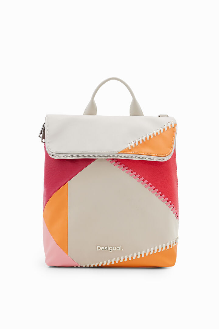 M multi-position patchwork backpack | Desigual