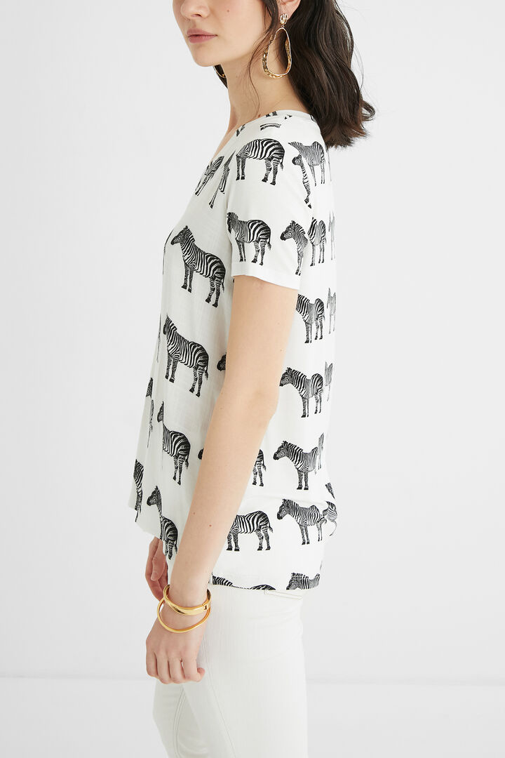 Kurzärmliges T-Shirt Zebras | Desigual