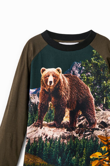Long-sleeve bear T-shirt | Desigual