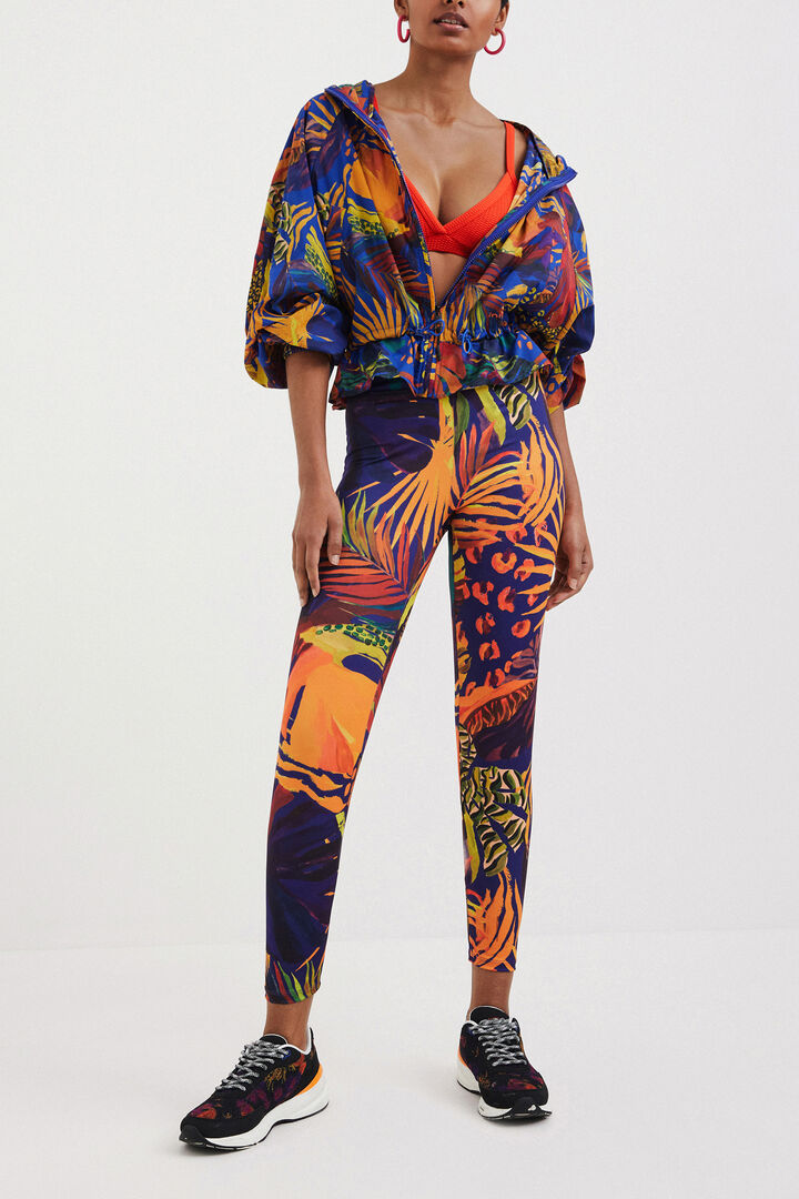 Oversized windstopper v tropskem stilu | Desigual