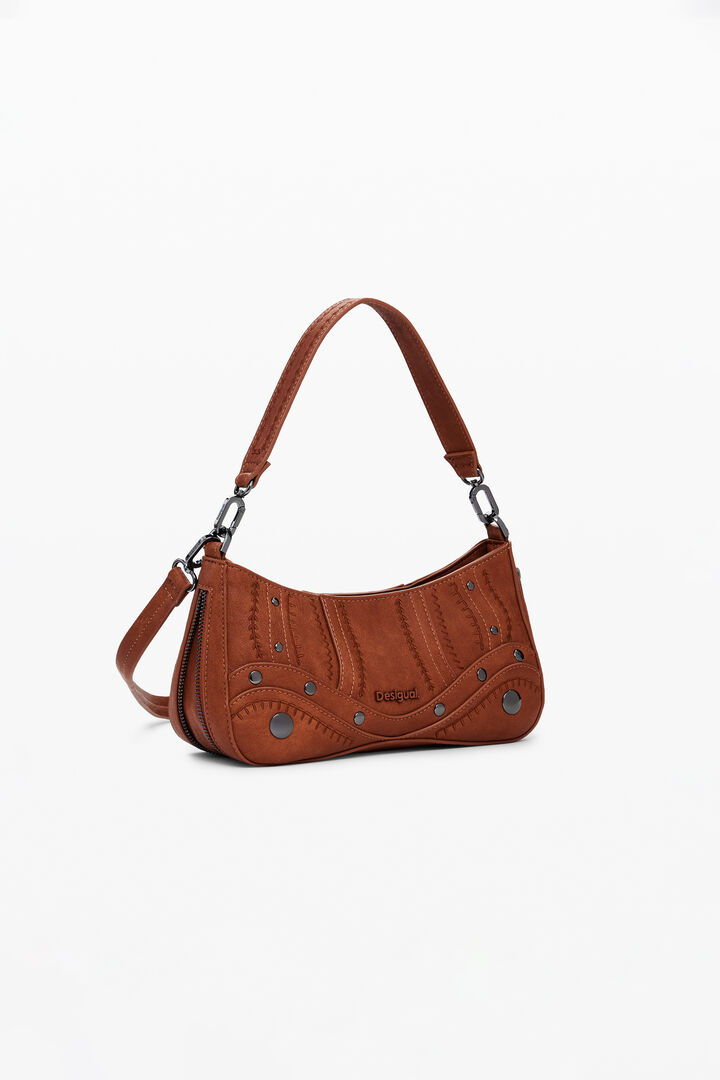 Small embroidered faux leather bag | Desigual