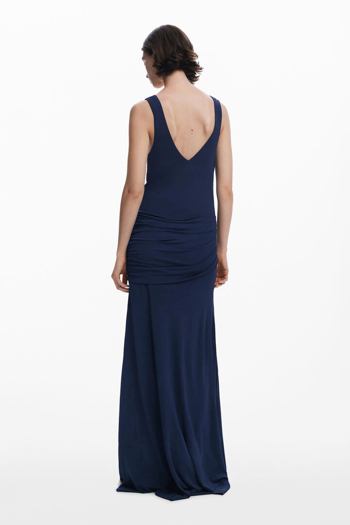 Long dress with slit | Desigual