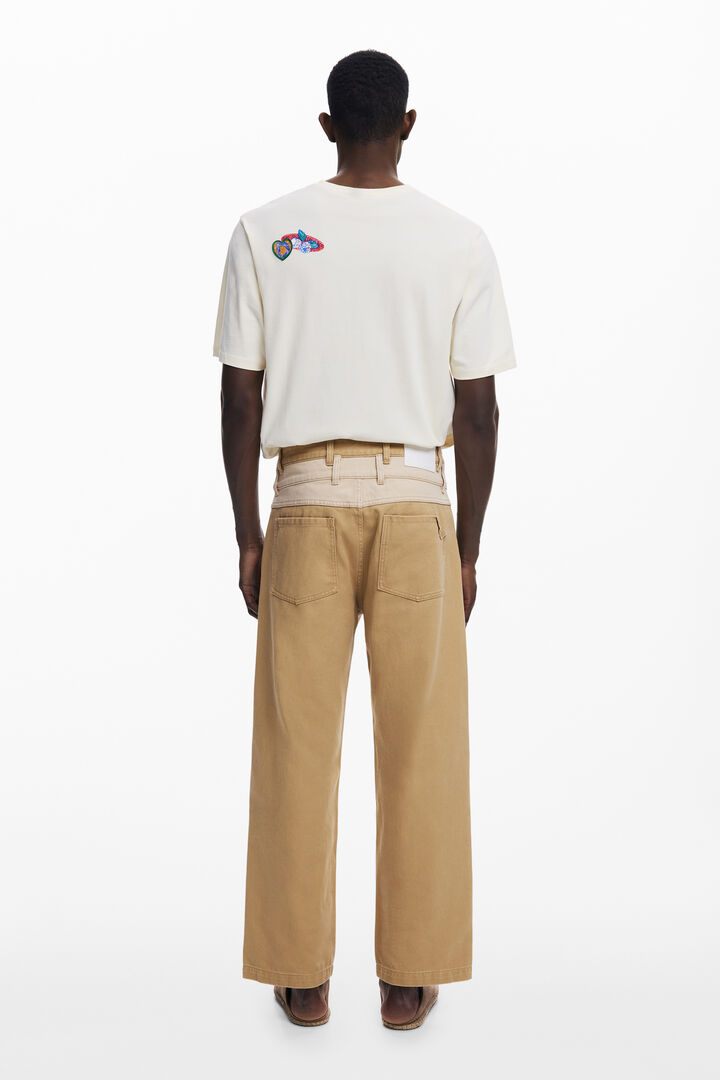 Double-waist denim trousers | Desigual
