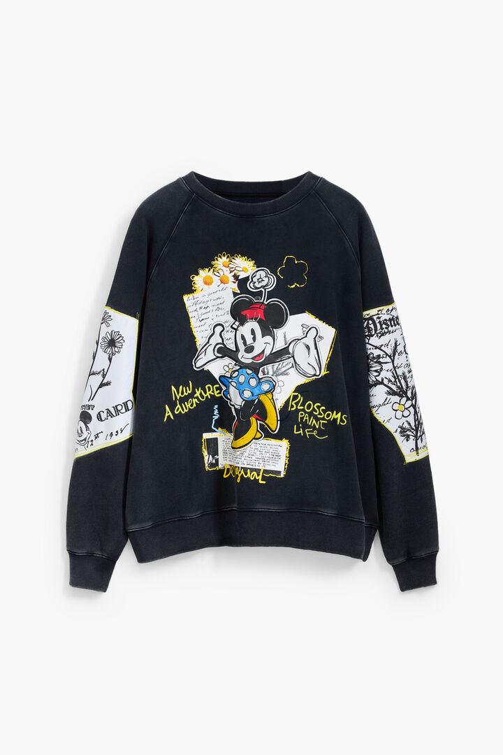 Sweatshirt Desigual Pour Fille - Manches Longues, Col Rond, Broderies Et Détails Pailletés, Collection AW25