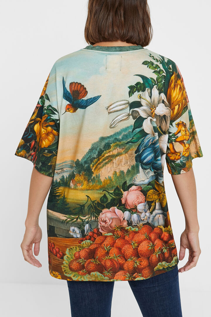 Camiseta oversize floral | Desigual