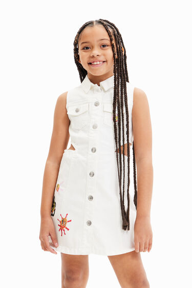 Vestido vaquero cut-outs | Desigual