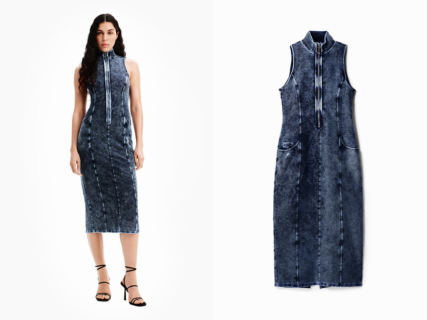Vestit cremallera midi Nathy Peluso