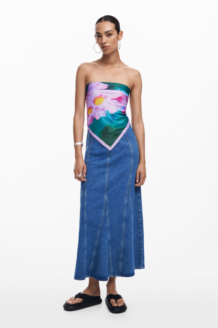 Watercolor floral scarf | Desigual
