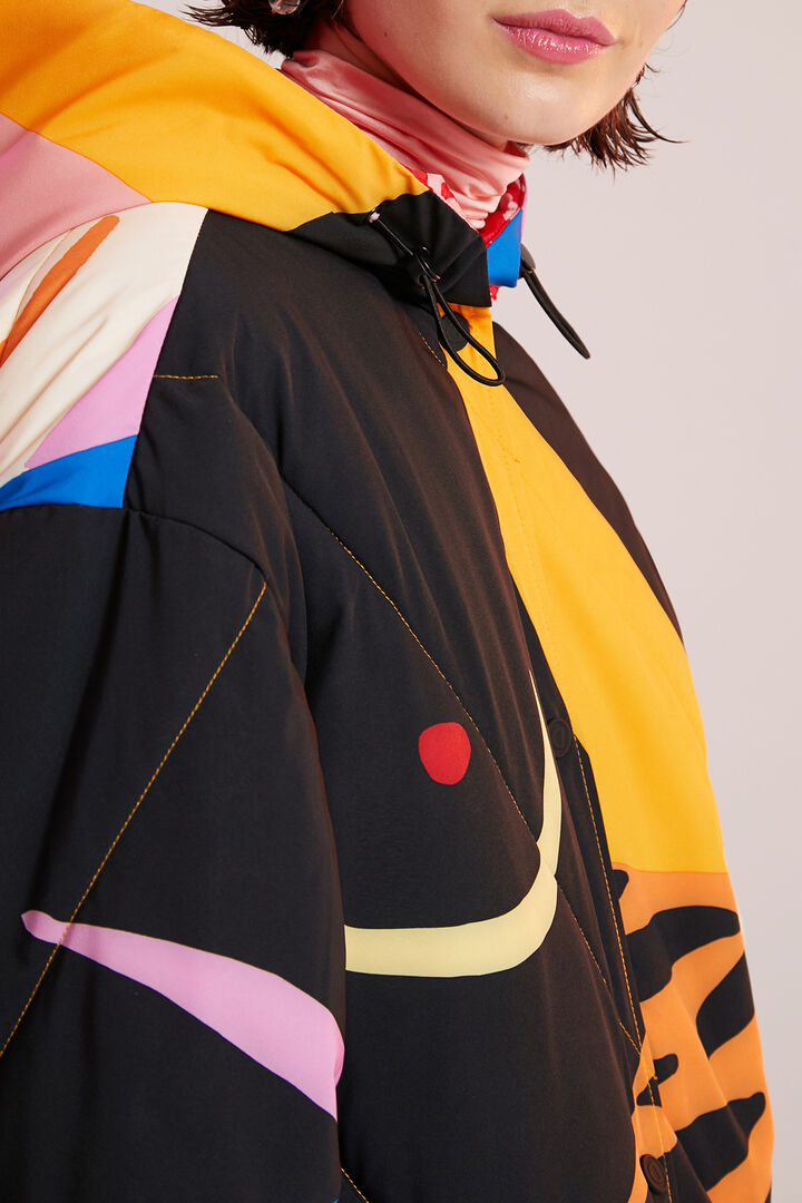 Padded print coat | Desigual