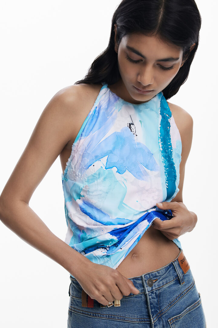 Blumenträgerhemd | Desigual