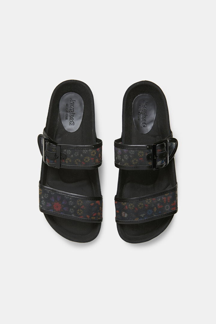 Sandals printed straps with buckle | Desigual