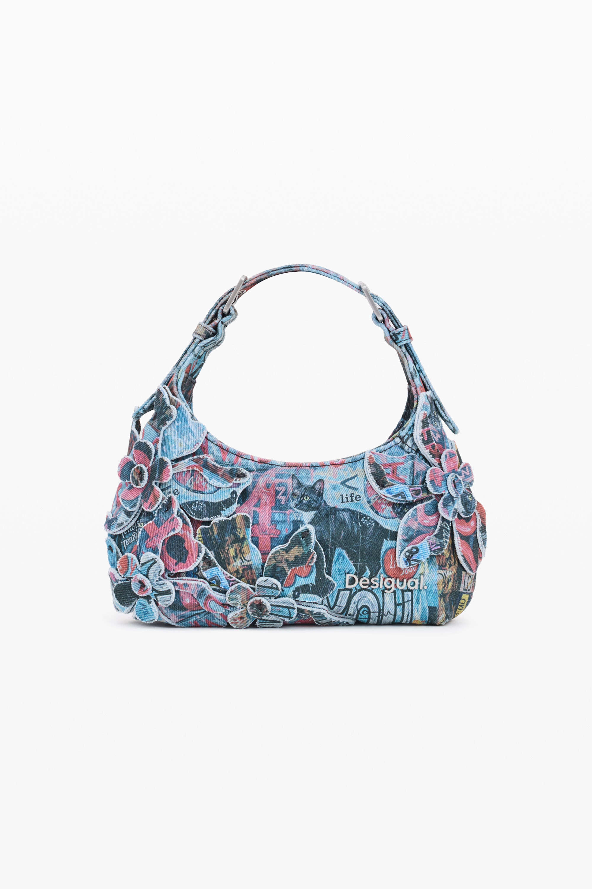 Bolso estampado apliques pequeño - MATERIAL FINISHES - U