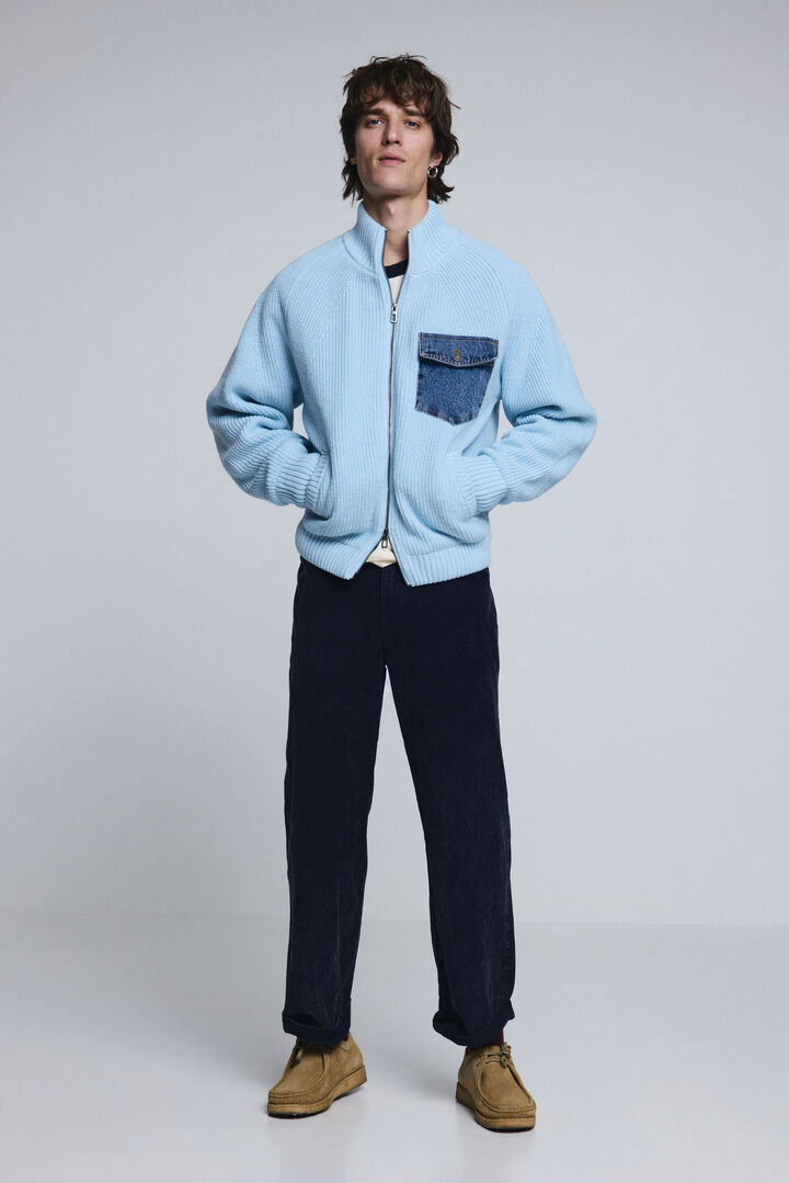 Πλεκτό πουλόβερ με διπλό φερμουάρ | Desigual