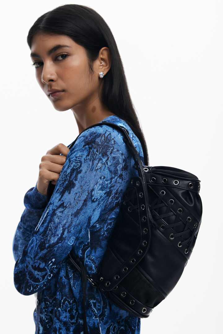 Small studded bowling bag | Desigual
