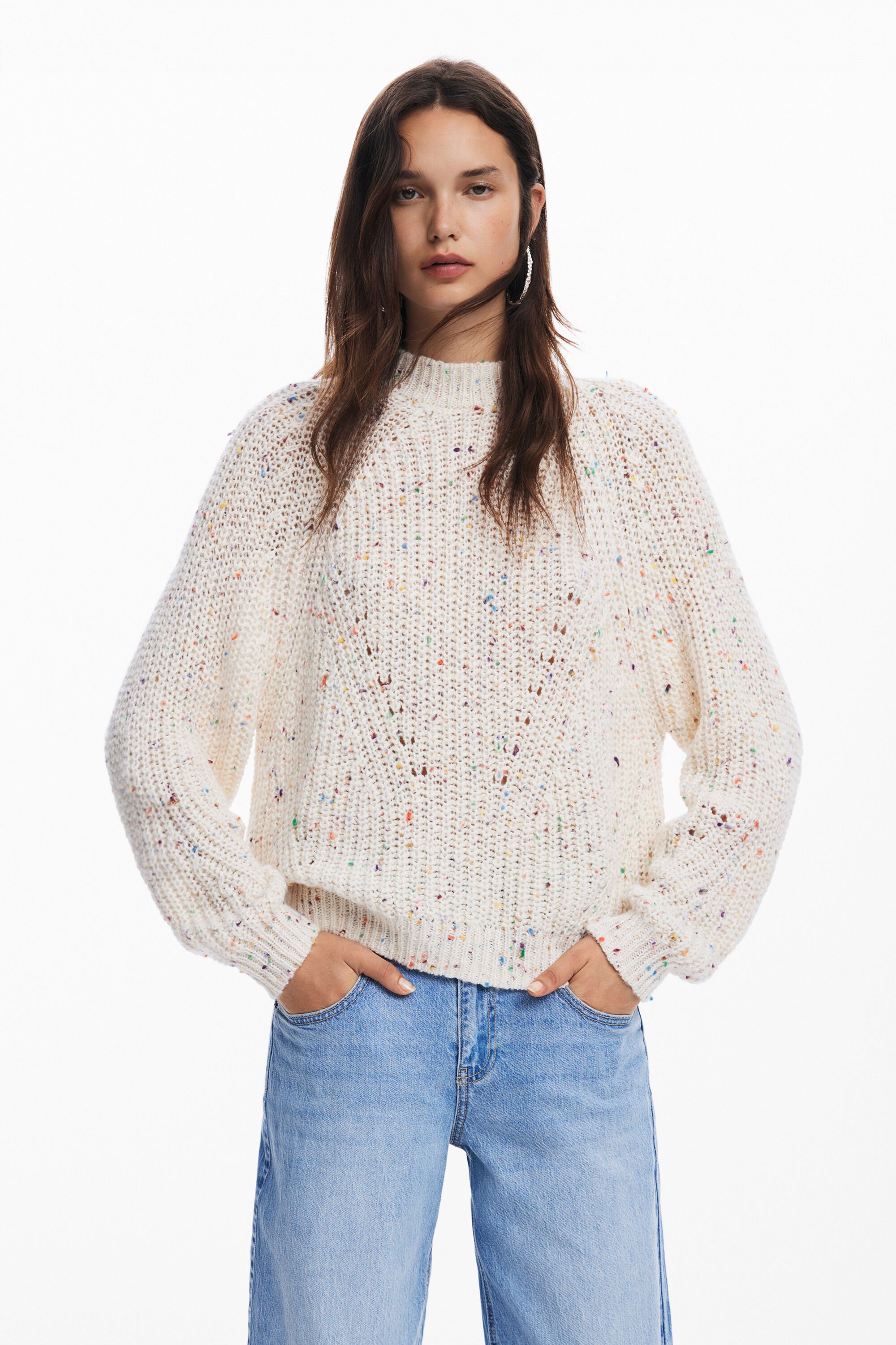 Pull oversize en maille pour femme I Desigual