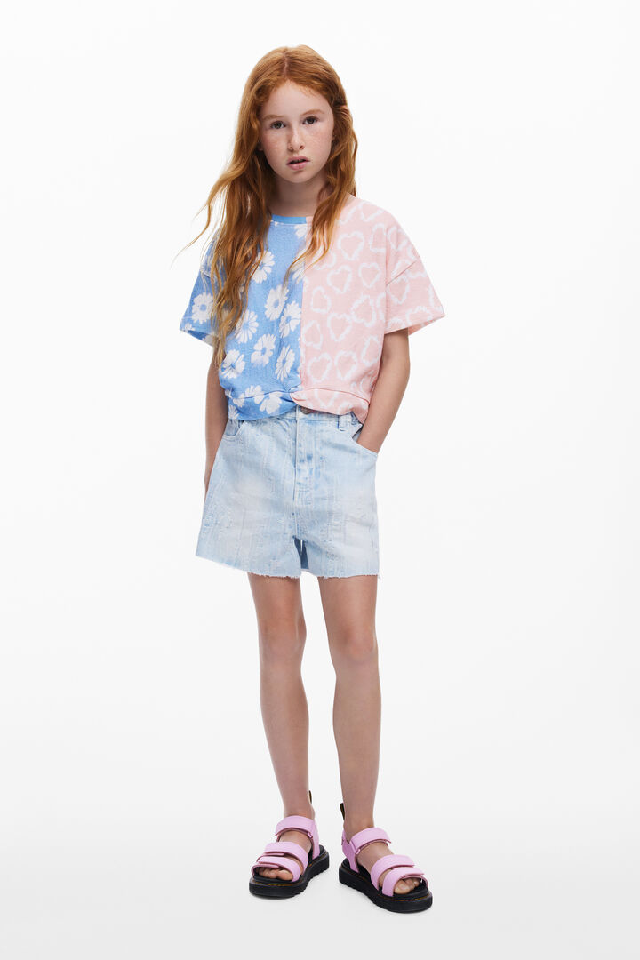 Two-tone T-shirt | Desigual