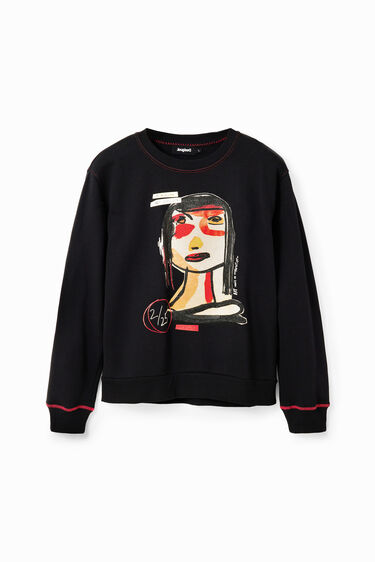 Arty face sweatshirt | Desigual