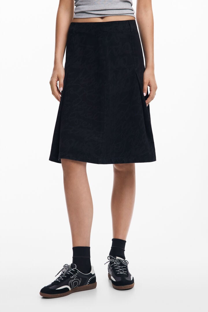 Phrase print skirt designed by M. Christian Lacroix | Desigual