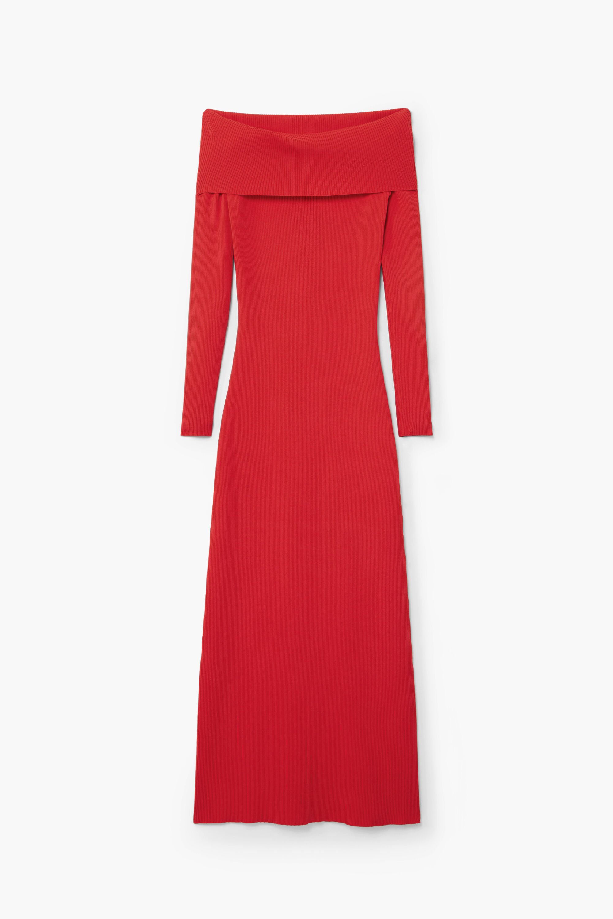 Bardot neckline dress