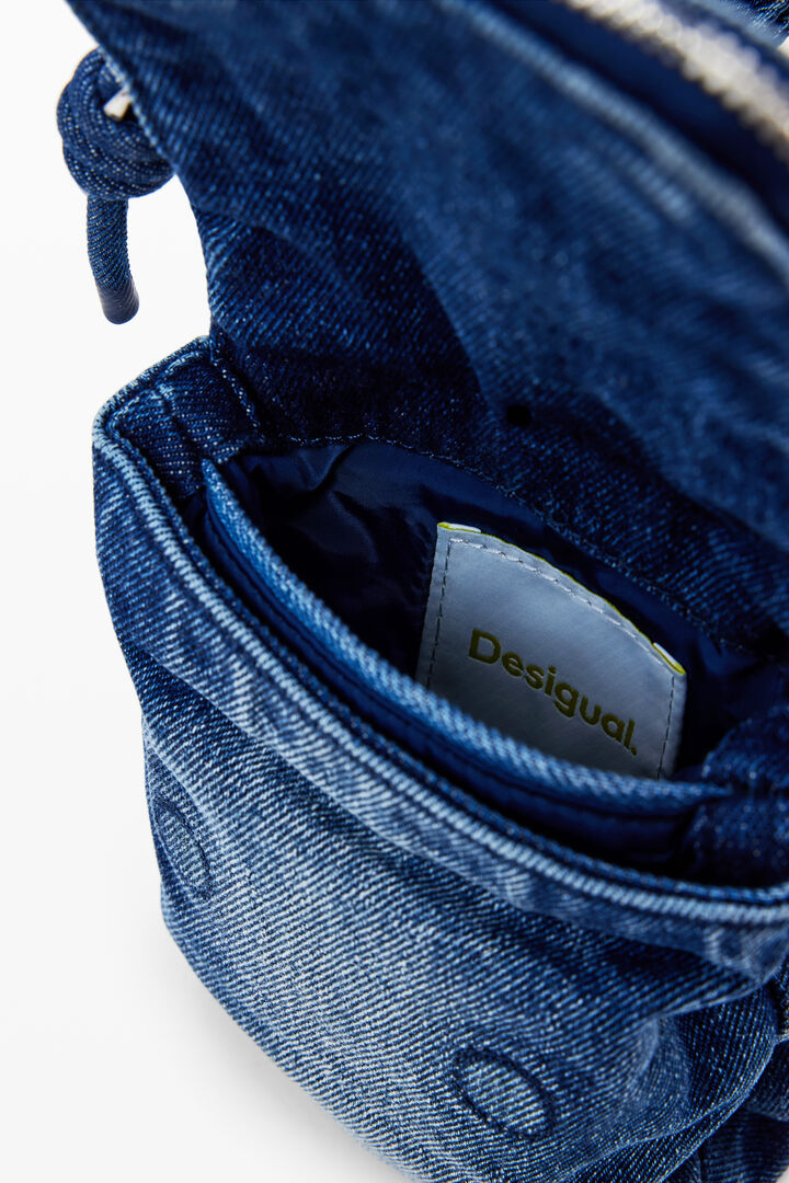デニム製中型携帯ホルダー | Desigual