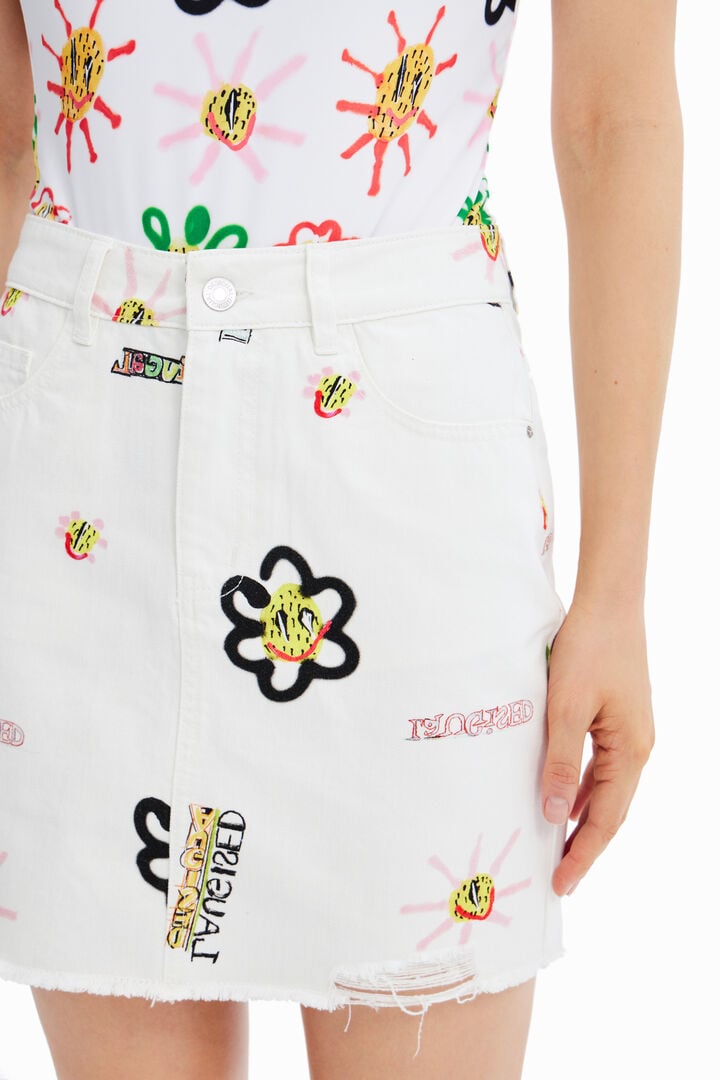 Jeans-Minirock Illustrationen | Desigual