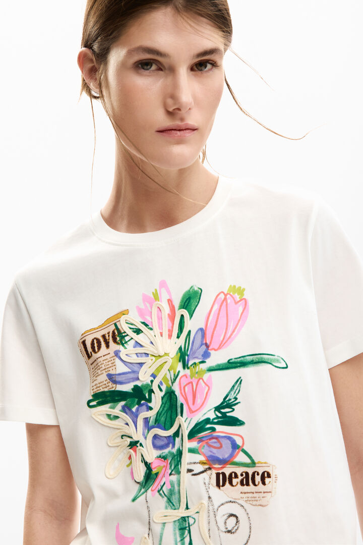 PRINTED VASE T-SHIRT | Desigual
