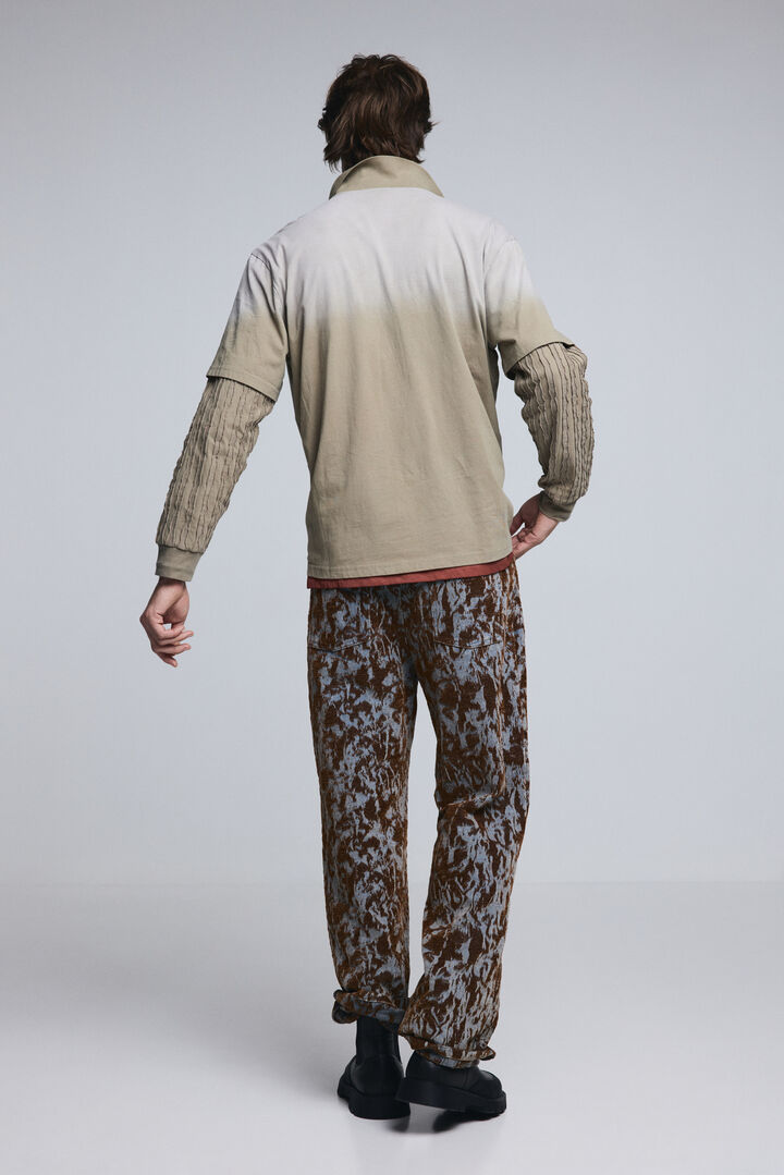 Straight textured pants | Desigual