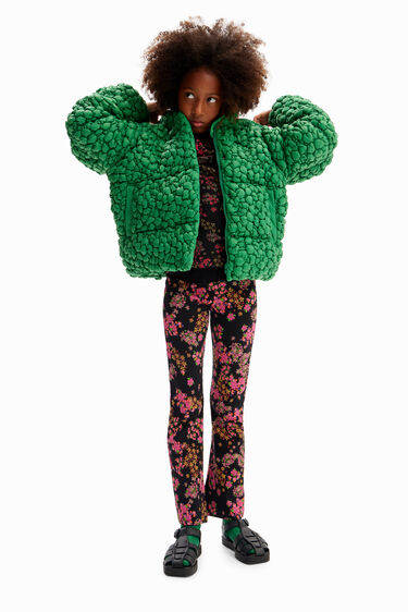 Chaqueta acolchada textura | Desigual
