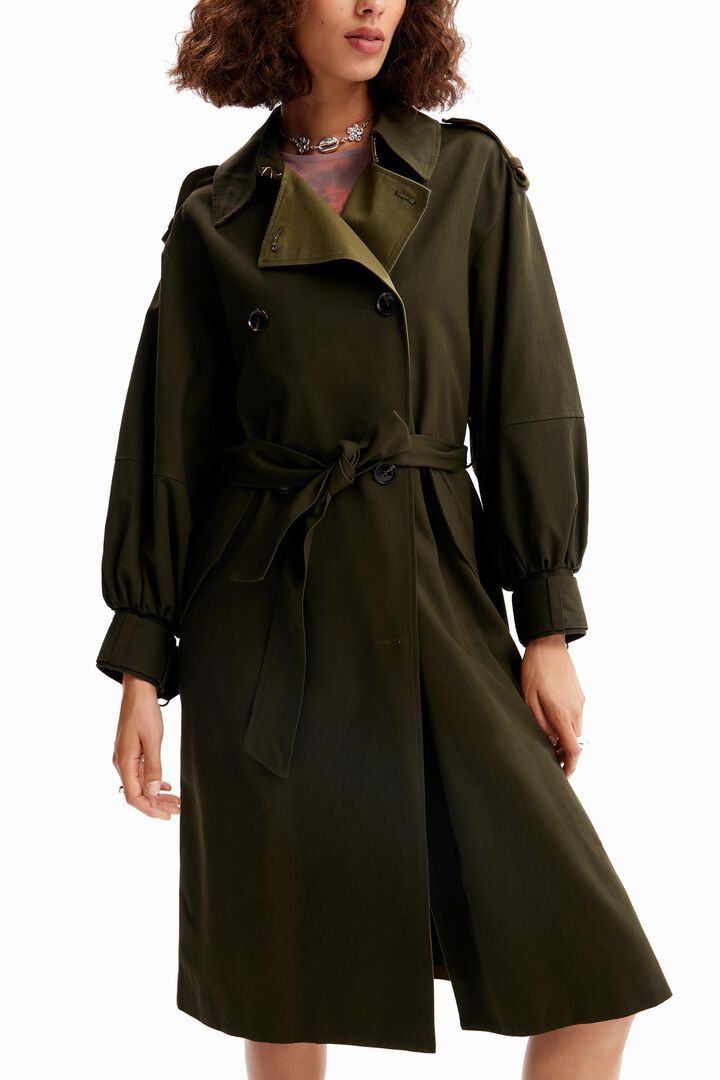 Oversize belted trench coat | Desigual