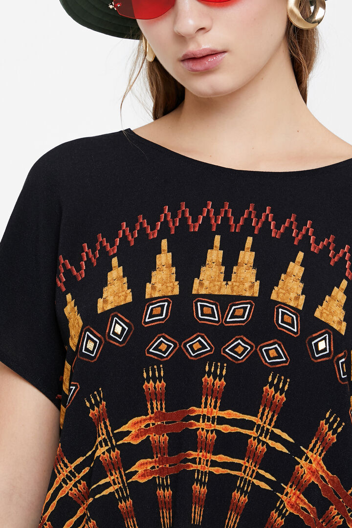 Blusa étnica manga murciélago | Desigual