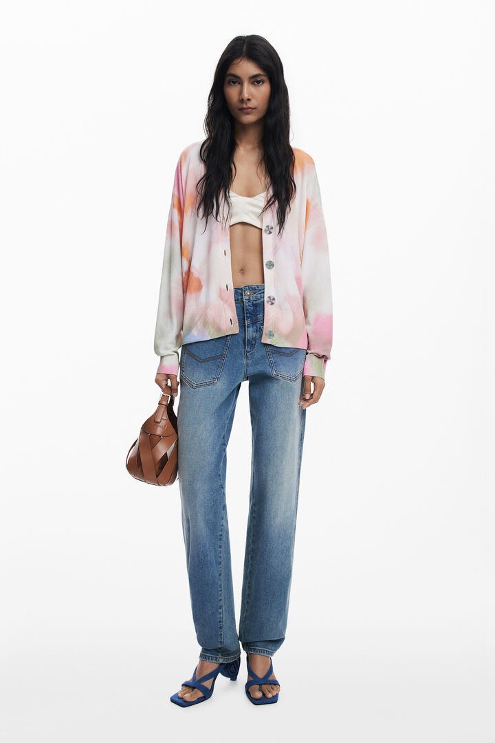 Tie-dye floral cardigan | Desigual