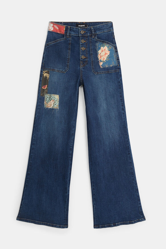 Wide leg jeans patch | Desigual