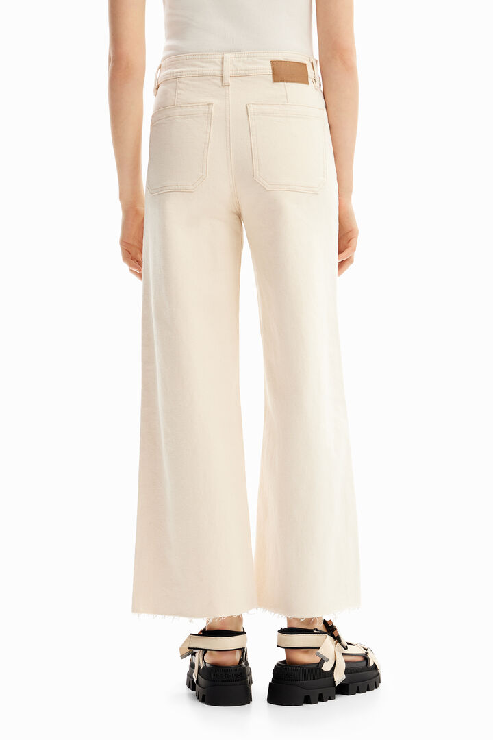 Cropped culotte jeans | Desigual