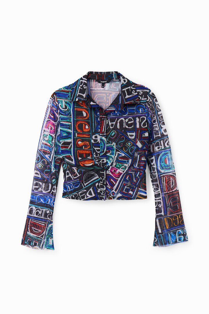 Camisa slim curta tul | Desigual