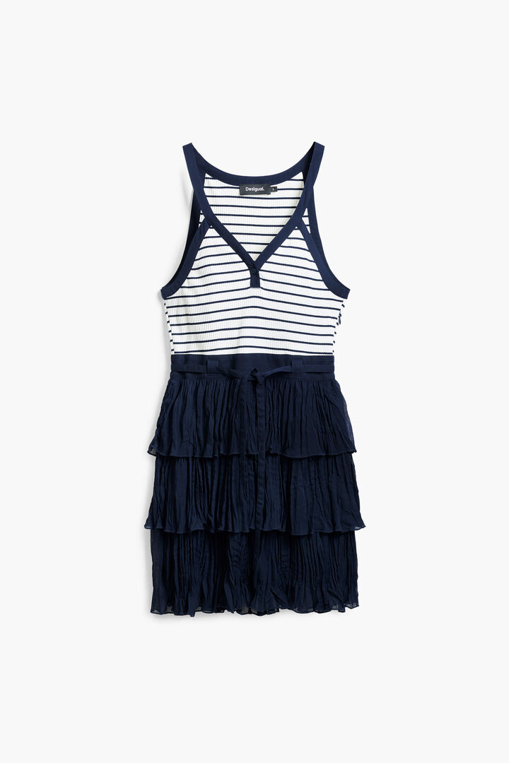 Dress with pleated skirt | Desigual