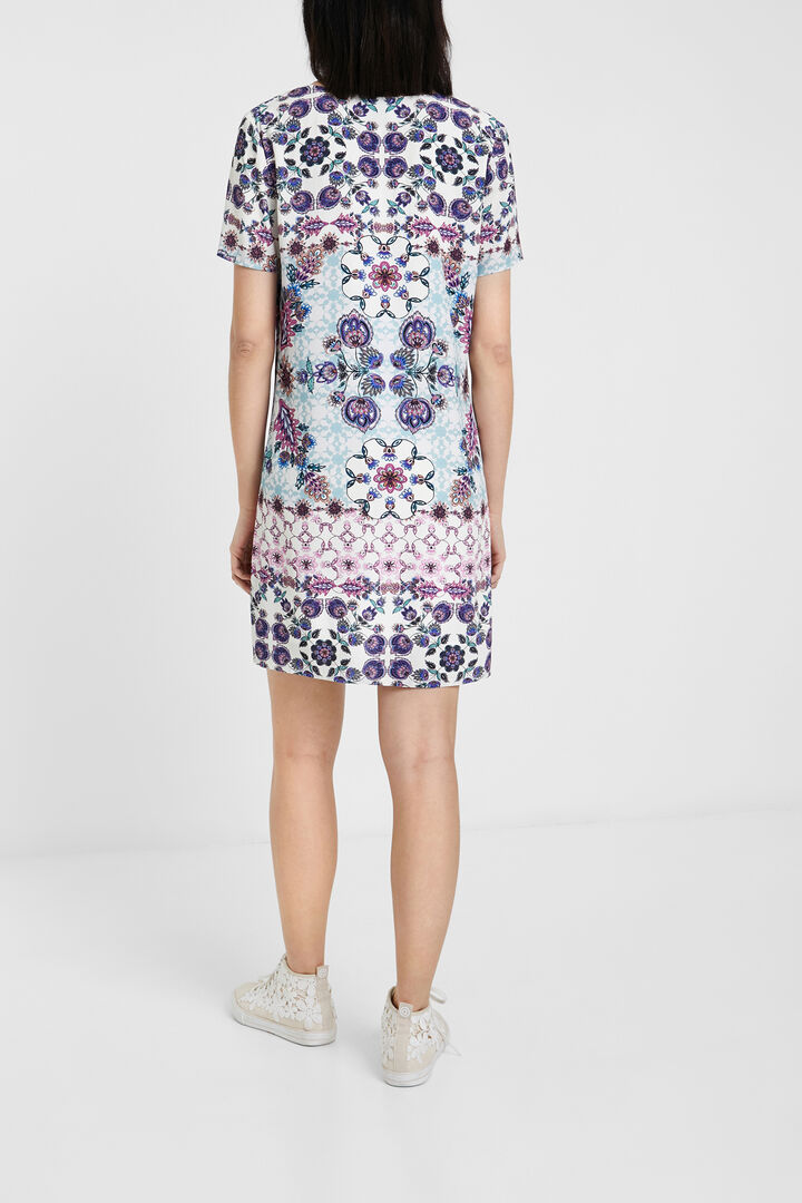 Boho floral T-shirt type dress | Desigual