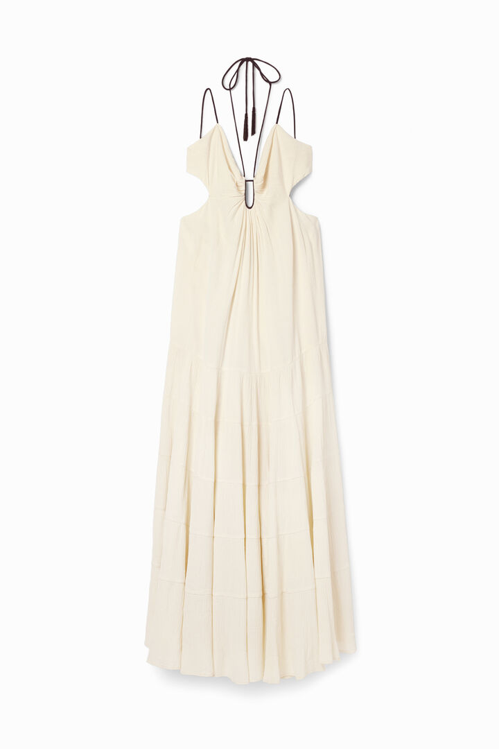 Robe longue bretelles découpe | Desigual