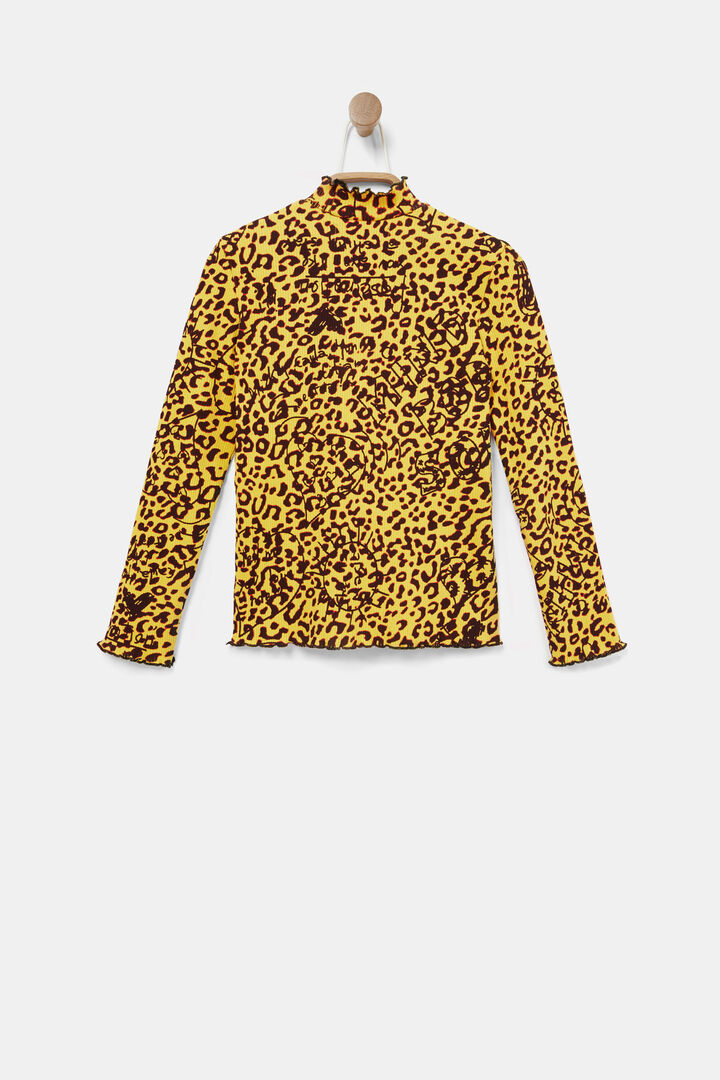 T-shirt côtelé animal print | Desigual
