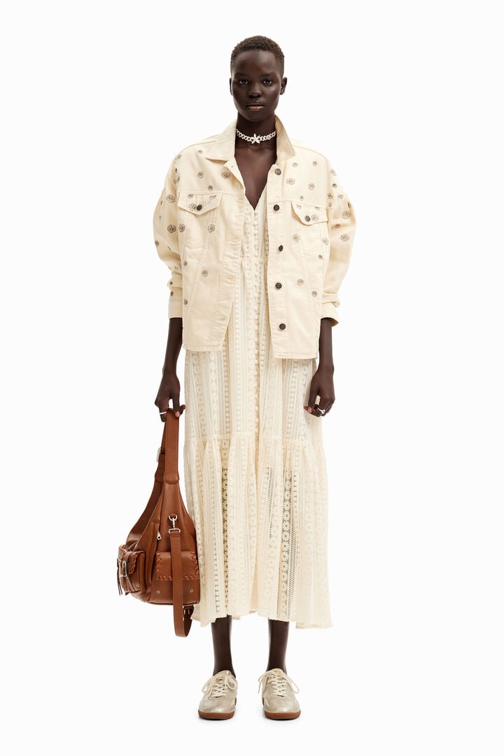 Long embroidered dress | Desigual
