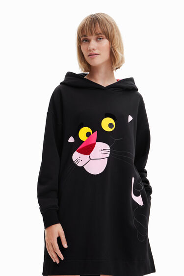 Short Pink Panther sweatshirt dress | Desigual