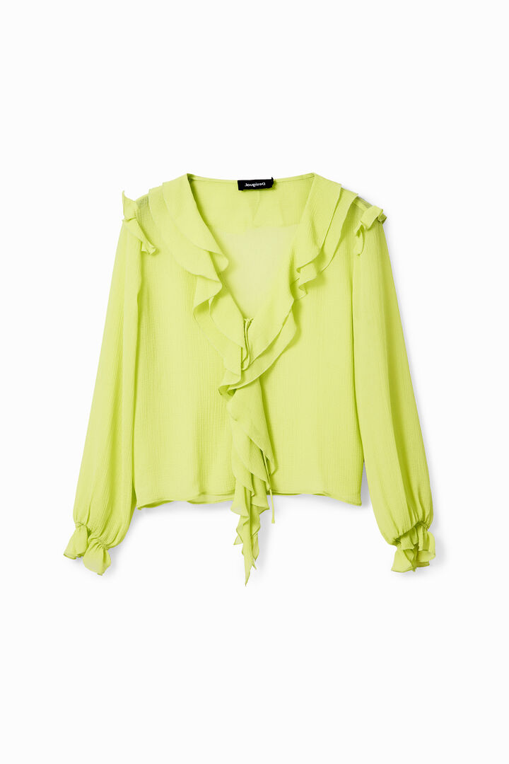 Ruffle tie blouse | Desigual