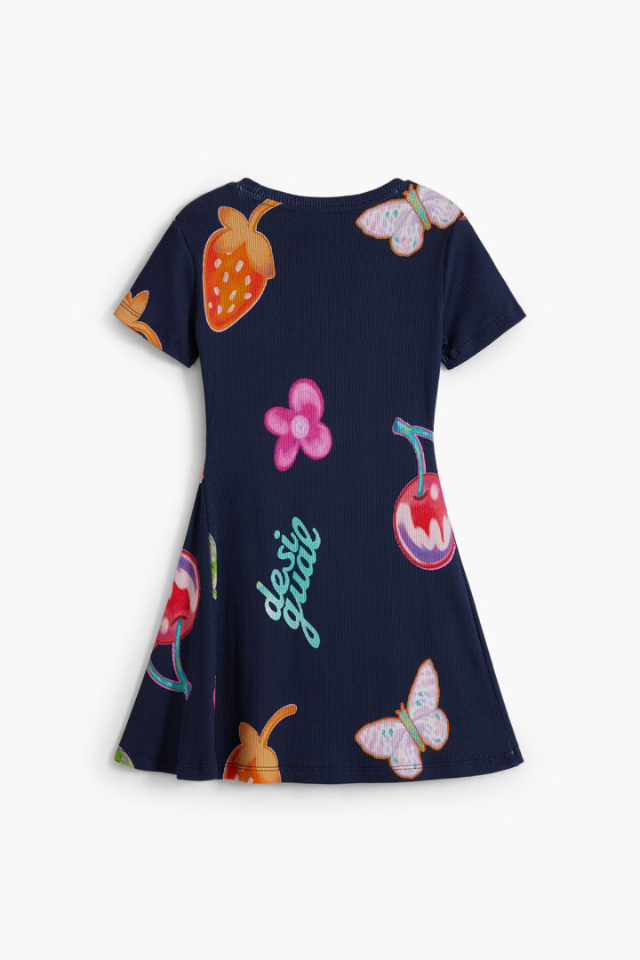 Skaterkleid mit Früchten | Desigual